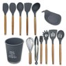 Kit Utensílios de Cozinha Silicone 13pçs Cinza - 3