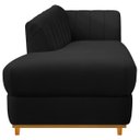 Ver mais imagens de Kit Diva Recamier Vanessa 185cm Lado Esquerdo e 01 Poltrona Laura Suede Doce Sonho Móveis Preto