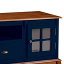 Ver imagem 3 de Rack para Sala Pés Luis Xv 2 Portas 1 Gaveta Nicho Hannover 60811 Linz Móveis - Azul Petróleo/imbuia