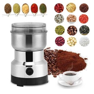 Moedor e Triturador de Café Grãos Temperos Eletrico Inox