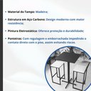 Ver imagem 3 de Conjunto Mesa Alta Bar Bistrô Quadrada Preta 2 Banquetas Confort Estofado Black Don Castr