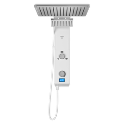 Chuveiro Elétrico Ducha Eletrônica Digital Falls Branca Metalizada Hydra 220V 7700W - 3