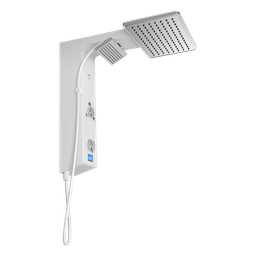 Chuveiro Elétrico Ducha Eletrônica Digital Falls Branca Metalizada Hydra 220V 7700W - 2