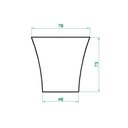 Ver imagem 2 de Vaso Plantar plantas Frutíferas Taça 70x80 - MARROM CHOCOLATE 020