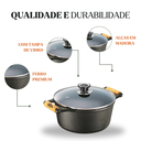Ver imagem 2 de Caçarola 18x15cm 1,8l Tampa Vidro Panela Mineira