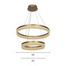 Lustre Pendente Nitrolux Acr-200d Dourado Led Bivolt - 4