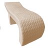 Maca Estética Ergonomica Metalassê Inclinada 70 Cm Vermelha Slk Decor Nina Bege - 3