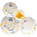 Ver imagem 1 de Jogo de Jantar Alto Brilho 20 Ceramica Inglesa Yellow Birds