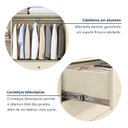 Ver imagem 6 de Guarda Roupa Solteiro 2 Portas de Correr Flex 3 Gavetas e Espelhos 151,5cm Mali 100% MDF