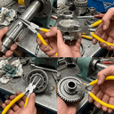 Ver mais imagens de Kit Alicates para Anéis de Segurança 7 pol 4 Peças Interno Externo Aço Temperado