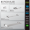 Ver imagem 3 de Kit Acessórios para Banheiros 4 Peças Inox - Kromus KITQD4A