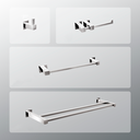 Ver imagem 1 de Kit Acessórios Para Banheiros 4 Peças Inox - Kromus Kitqd4a