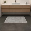 Ver imagem 1 de Tapete Antiderrapante Banheiro Waffle Prata 0,40x0,60m