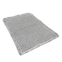 Ver imagem 4 de Tapete Antiderrapante Banheiro Waffle Prata 0,40x0,60m