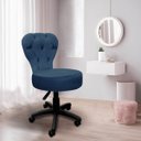 Ver imagem 7 de Cadeira Mocho Soft Escritório Estética Veludo - Sofa Store:veludo Azul Marinho