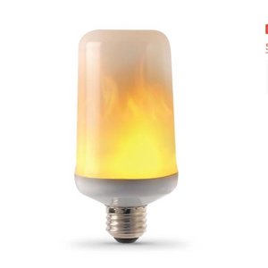 Lampada Led 9w Bulbo Efeito Chama Fogo Tocha Flame E27 Bivolt