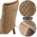 Ver imagem 5 de Mesa de Jantar Aster 180cm Tampo MDF e Vidro Canto Copo com 6 Cadeiras Lira Moderna