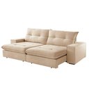 Ver imagem 3 de Sofá Athenas Linho 02 Módulos 80 Cm B25cm Meu Sofá Online A294 Linho Creme
