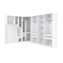 Ver imagem 7 de Quarto Modulado Adapt 12 Portas 7 Gavetas MDP Branco-Nogueira Kappesberg