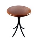 Ver imagem 2 de Cj Mesa Madeira 60cm - Bistrô Fixa 78cm + 2 Cadeiras 43 - Preta - Liso