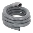 Ver imagem 2 de Mangueira Saída Água Máquina De Lavar Universal 3m Metros Cinza Com Suporte | Ledmang