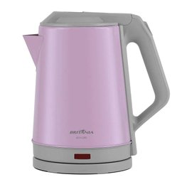 Chaleira Elétrica Britânia Inox Rosa 1,9L Desligamento Automático 127V - 1