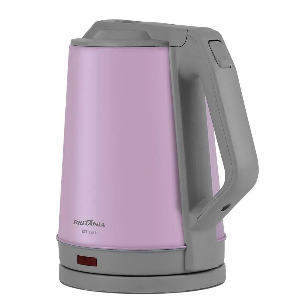 Chaleira Elétrica Britânia Inox Rosa 1,9L Desligamento Automático 127V - 3