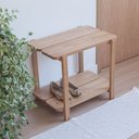 Ver imagem 1 de Sapateira Banco Laguna 2 Prat 60cm em Madeira Amêndoa