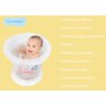 Banheira Ofurô Bebê Babytub Recém Nascido 0 a 6 Meses Branco - 2