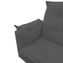 Ver imagem 3 de Poltrona de Amamentação com Puff Isabella Luxo bellamado:cinza