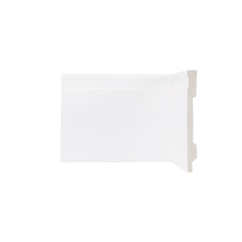 Rodape Poliestireno 15cm Branco Frisado 2,40 Metros 5185