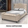 Conjunto Cabeceira Box com Recamier Divã para Cama Queen 1.60 Dubai Pávia Cappuccino - Lh Móveis - 5
