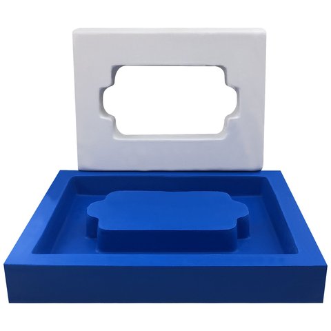Forma 3d Silicone Tomada Moldura Gesso Cimento Profissional