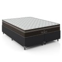 Ver imagem 4 de Cama Box Queen Bipartido + Colchão Paris Molas Ensacadas Pocket - 61x158x198cm - E-shop Casa - Couro