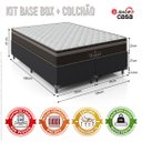 Ver imagem 2 de Cama Box Queen Bipartido + Colchão Paris Molas Ensacadas Pocket - 61x158x198cm - E-shop Casa - Couro