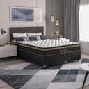 Ver imagem 5 de Cama Box Queen Bipartido + Colchão Paris Molas Ensacadas Pocket - 61x158x198cm - E-shop Casa - Couro