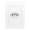 Ver imagem 1 de Conjunto Tomada 4x2 10a Horizontal - Rvb -1000/29 - Ravenna Conjunto 4x2 1 Tomada 10a Horizontal - R