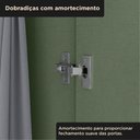 Ver mais imagens de Guarda-Roupa 2 Portas 4 Gavetas 100% MDF 124x200x52cm Solteiro Jade