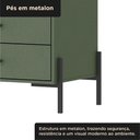 Ver imagem 6 de Guarda-Roupa 2 Portas 4 Gavetas 100% MDF 124x200x52cm Solteiro Jade