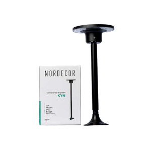 LUMINARIA LED PARA JARDIM KYN IP65 12W 3000K 1000LM PRETO NORDECOR
