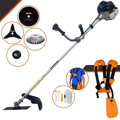 Roçadeira Multifuncional Anmax Cg430b À Gasolina 43cc 1,7hp 12.000rpm C/ 4 Opções de Corte