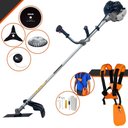 Ver imagem 1 de Roçadeira Multifuncional Anmax Cg430b À Gasolina 43cc 1,7hp 12.000rpm C/ 4 Opções de Corte