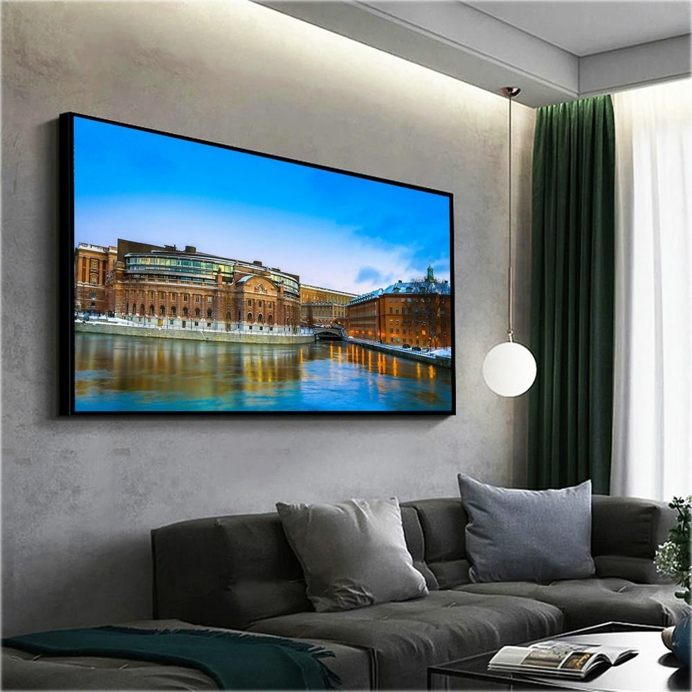 Quadro Canal de Veneza:90x60 cm/BORDA INFINITA - 4