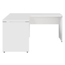 Ver imagem 5 de Mesa em L Escrivaninha 1,20m X 1,50m Escritório F5 Office Cor:branco