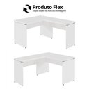 Ver imagem 7 de Mesa em L Escrivaninha 1,20m X 1,50m Escritório F5 Office Cor:branco