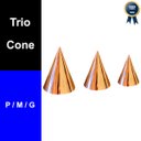 Ver imagem 2 de Kit 3 Cones de Cobre Energia Radiônica Radiestesia - P M G