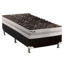 Ver imagem 1 de Cama Box Solteiro: Colchão Espuma D33 Paropas Pasquale Plus + Base CRC Suede Black(88x188)