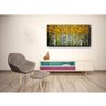 Quadro Pintura Tela bordo verde handmade amarelo 5538: 60cm (A) x 110cm (L) - 5