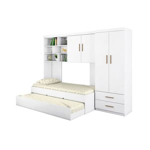 Conjunto de Quarto Chiara 4 Peças com Cama e Cama Auxiliar Phoenix Baby