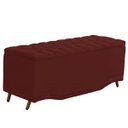 Ver imagem 4 de Calçadeira Baú King Size Estofada Maitê Veludo Marsala